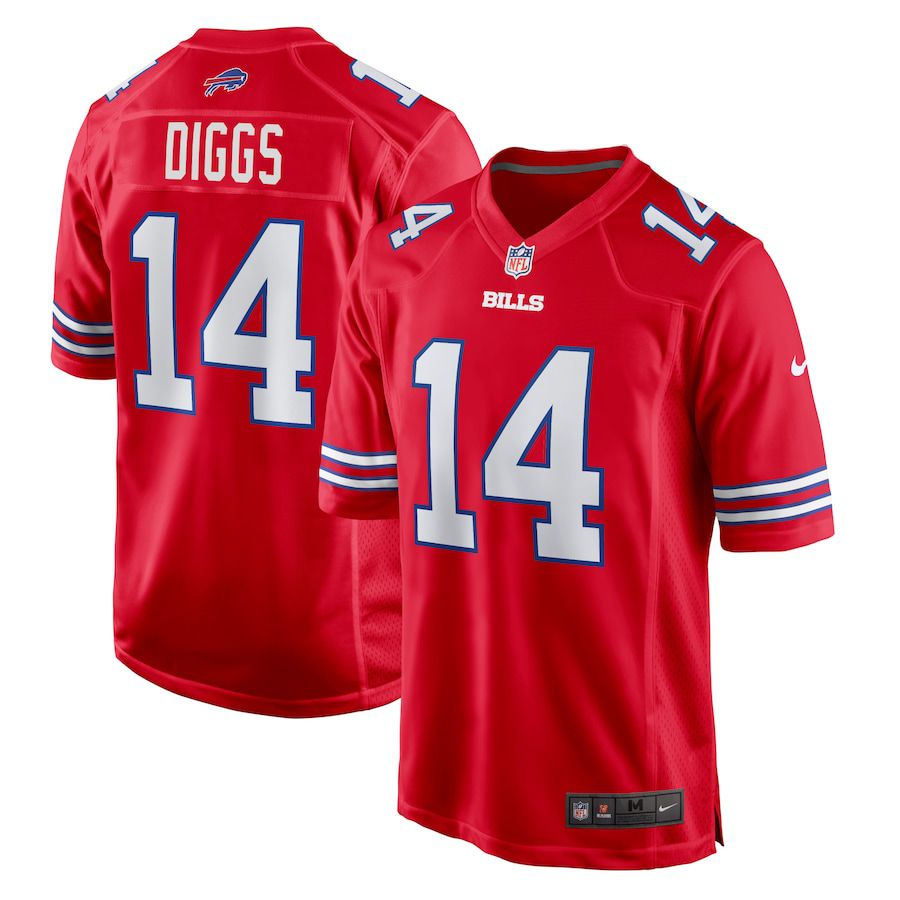 Men Buffalo Bills #14 Stefon Diggs Nike Red Game NFL Jersey